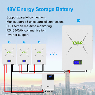 10kwh 51.2v 200ah Lifepo4 Lityum Pil Güneş Enerjisi Depolama Sistemi Derin Döngü Diy