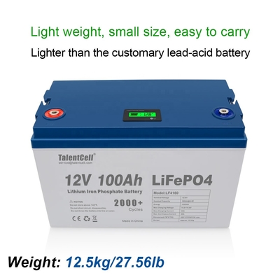 Lifepo4 Golf Pil Solar RV Şarj Edilebilir 100ah 12v lityum lifepo4 pil