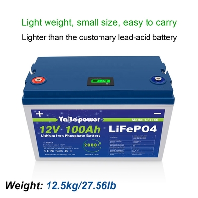 Solar Golf Arabaları için Şarj Edilebilir Lifepo4 Pil 12v 300ah 100Ah 200Ah Bms