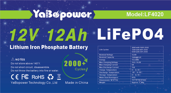 Lityum İyon Lifepo4 Şarj Edilebilir Pil 12.8V 12v 12ah Lifepo4 Pil Paketi 4S2p
