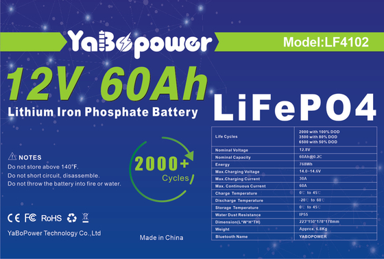 Derin Döngü Lifepo4 Pil 72v 60ah 12v 60ah 40ah 80ah Güneş Sistemi