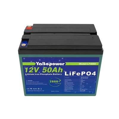 12v 50ah Lifepo4 Şarj Edilebilir Pil Paketi 2000 Derin Döngüler