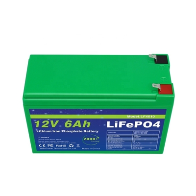 Akıllı BMS 12v 6ah Lifepo4 Pil Paketi Derin Döngü 2000 Döngü