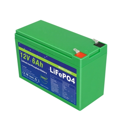 Akıllı BMS 12v 6ah Lifepo4 Pil Paketi Derin Döngü 2000 Döngü