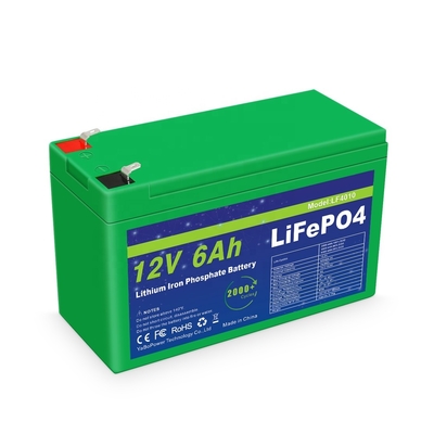 Akıllı BMS 12v 6ah Lifepo4 Pil Paketi Derin Döngü 2000 Döngü