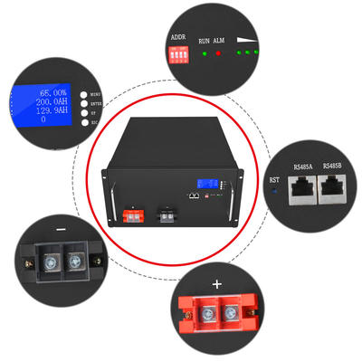 Diy 48v Lifepo4 Pil 200ah 51.2V 120Ah Lityum Güneş Enerjisi Depolama