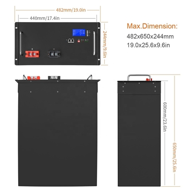 48v 150ah Lifepo4 Pil 48v 30ah 100Ah 200Ah Evde Enerji Depolama