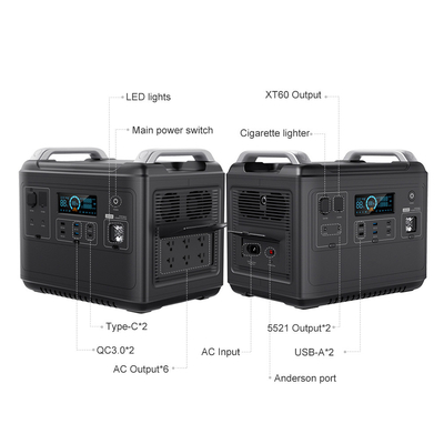 Klima Buzdolabı için LiFePO4 Taşınabilir Güç İstasyonu Ev 2000w Lifepo4 Ups Güneş Jeneratörü