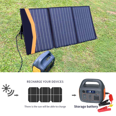 Ev 110v 220v Kamp Güneş Jeneratörü 300W açık taşınabilir güç istasyonu, araba çalıştırma ile