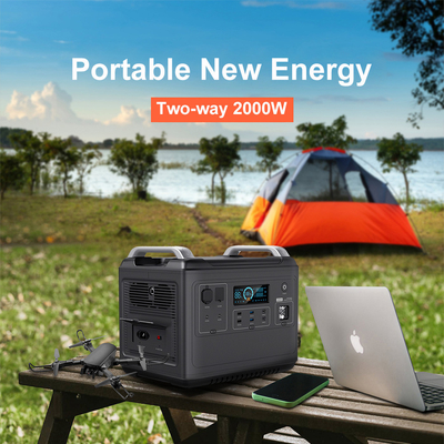 Ups Lityum Taşınabilir Güç Santrali Lifepo4 Solar 2000W 1000 Watt İki Yönlü Hızlı