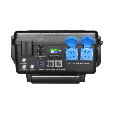 Lifepo4 Pil ile Şarj Edilebilir Lityum Taşınabilir Güç İstasyonu 110v 220v 2500w