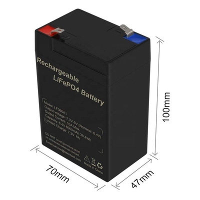 6.4V 4.5Ah 6v 5Ah Derin Döngü LiFePO4 Pil Şarj Edilebilir Aydınlatma