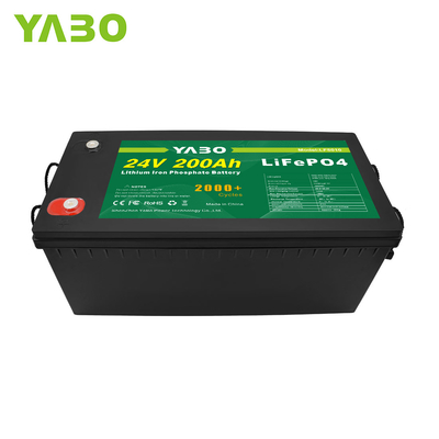 2000 Çevrim Ömrü 24V Lifepo4 Pil Hücresi Solar Lityum Demir Fosfat Pil 200Ah