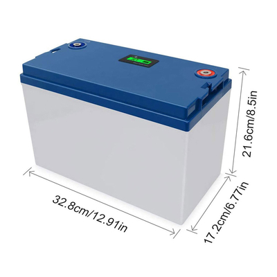 FCC 100ah 12 Volt Lifepo4 Pil M8 Terminali IP55 Plastik Muhafaza