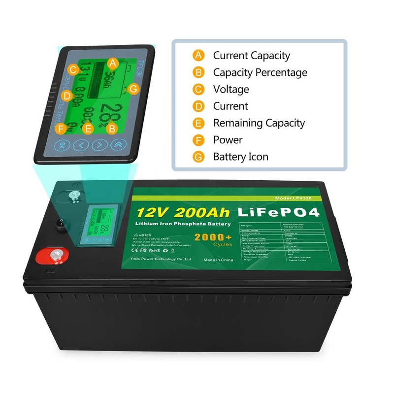 Fabrika Fiyatları 12V/24V/36V 200Ah Lifepo4 Pil Güneş Depolama Sistemi Evdeki Güneş Paneli İçin Lityum İyon Pil