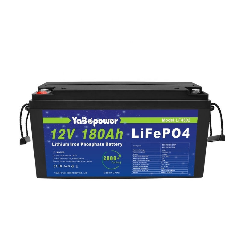 Hibrit sistem için Yüksek Standart Sertifika ve Garantili Kalite Lifepo4 12v180Ah Lityum İyon Pil