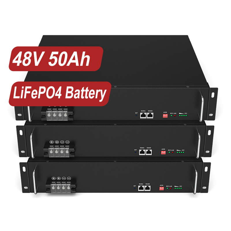 Güneş Enerjisi Depolama Sistemleri İçin Yüksek Enerji Lityum İyon Pil 48V 50Ah 100Ah LiFePO4